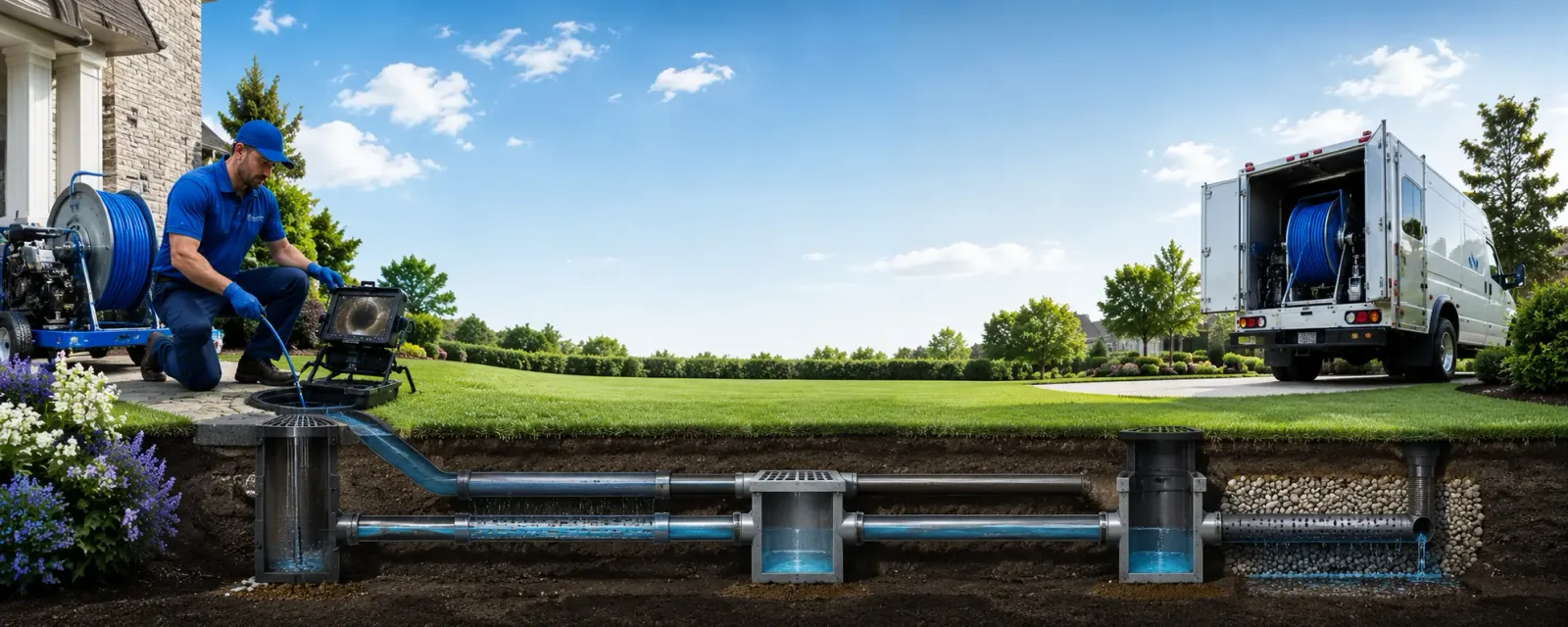 Outdoor drain cleaning information for Somers, IA